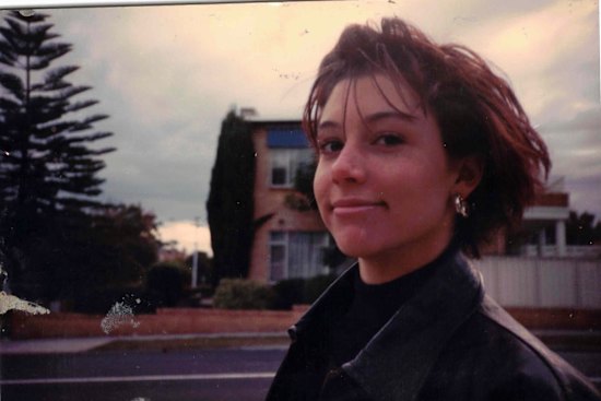 The author as a teen in the mid-1980s, when she met a 26-year-old man who seemed “amused” at their first meeting.