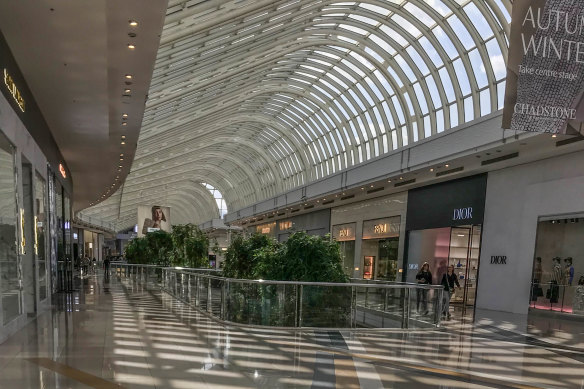 The coronavirus is keeping people away from Chadstone.