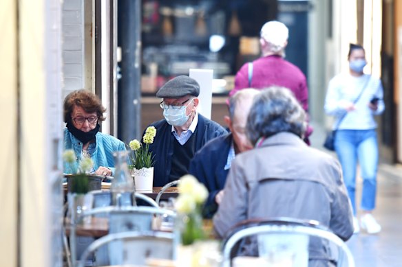 James Fraser and his wife were glad to find a cafe on Wednesday.