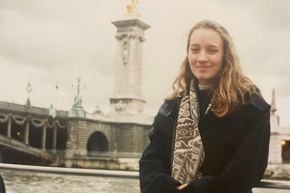 The author during her time in France at age 17.