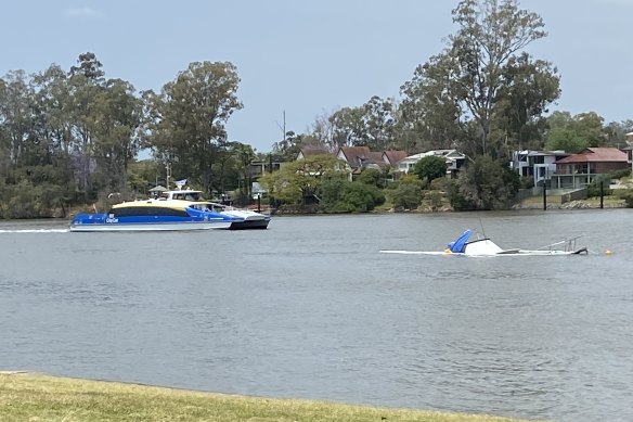 The master of Brisbane City Council’s CityCat wich hit and sunk the cruiser off West End’s Orleigh Park on Tuesday night could face charges of unsafe navigation.