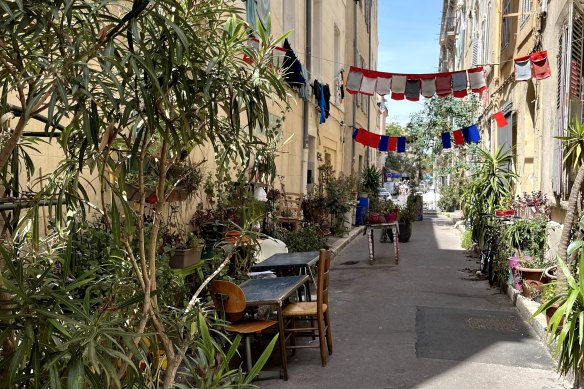 Greenery now fills the streets in the district of Le Panier in Marseille, France, as part of their Visa vert (Green Visa) program.
