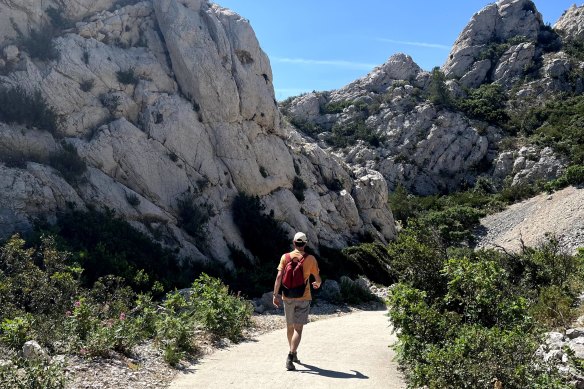 Hiking the trails of Calanques National Park.