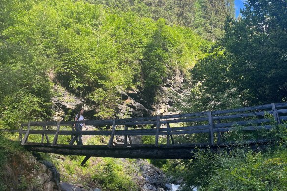 Hikers visit remote cabins or explore for sources of mineral water.