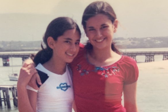 Jamila (right) and her sister, Miriam, as children.