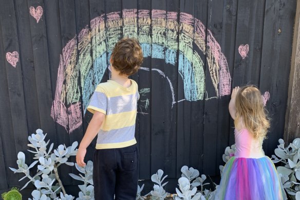 Rainbows around Mount Eliza are brightening the neighbourhood.