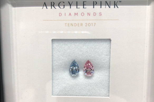 Rare Argyle diamonds worth millions of dollars that Melissa Caddick claimed to own.
