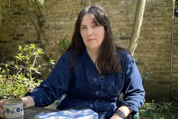 Evie Wyld, in her garden in London, says the MeToo movement helped her bring the disparate female voices in her novel together, to work out they were part of the same story,