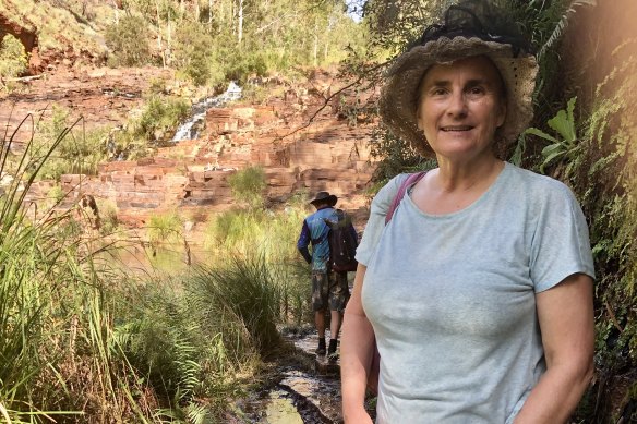 Carolyn Visser on a recent trip to Karijini National Park.