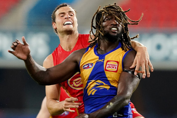 Nic Naitanui, right, is one of four players who will feature in the series. 