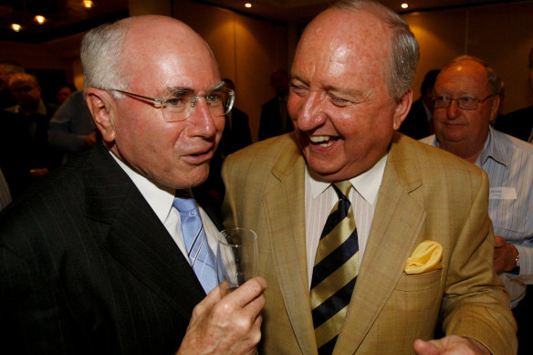 Jones with then prime minister John Howard in 2007.