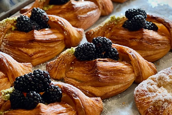 Blackberry danishes.