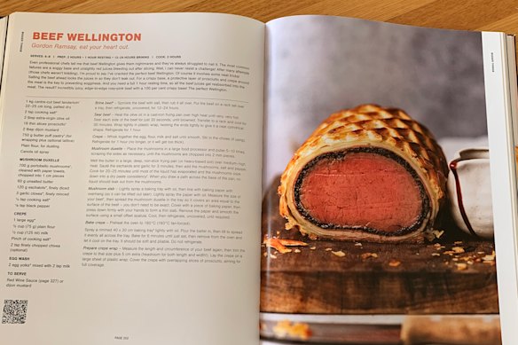 The beef Wellington recipe from the RecipeTin Eats cookbook Dinner, by Nagi Maehashi.