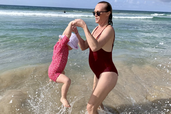 Sarah Berry with her daughter.