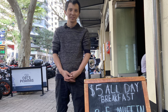 Tommy Mai began Henry’s Coffee Bar in Charlotte Street in 2020 and immediately his trade sank to 40 per cent. Only last month he noticed city workers return.