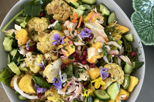 Ottolenghi-inspired salads feature on the Fitzpatrick’s Christmas table.