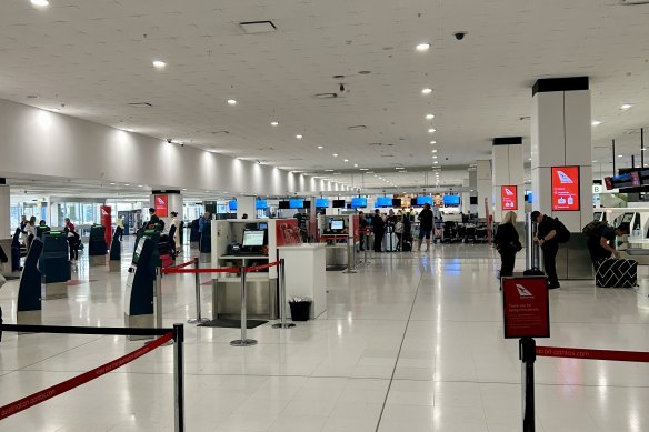 Check in is remarkably quiet and quick on a Thursday afternoon. 