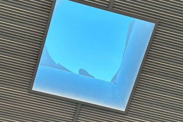 A teenager fell through a plastic skylight in West Perth.
