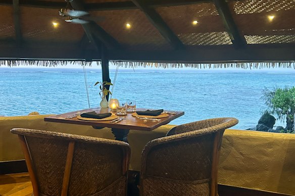 Rapae restaurant is set in an open-air rotunda.