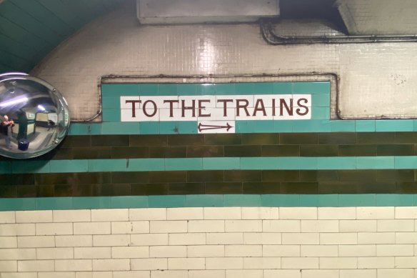 Scenes from the Underground on McKay’s London trip.