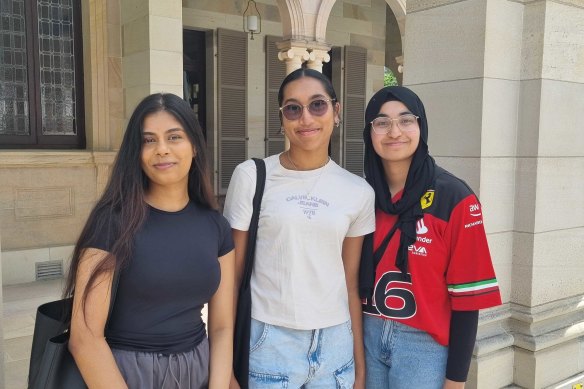 Mindulie Wijayarathna, Lanisha Reddy and Zee Shuaib are second year students who became friends during class.
