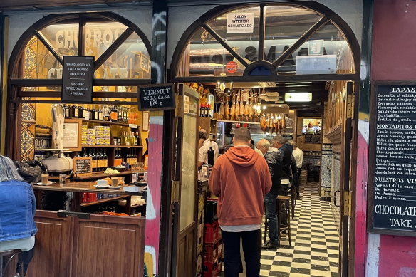 Time to relax: A cafe in Seville, Spain.