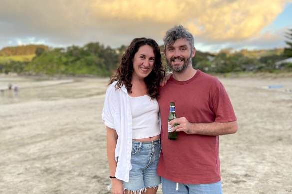 Jones and Blaine enjoying some downtime on New Zealand’s Waiheke Island last year.