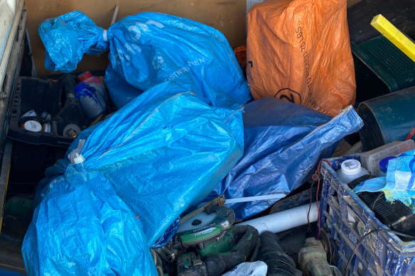 The cocaine was found wrapped in bags inside the van.