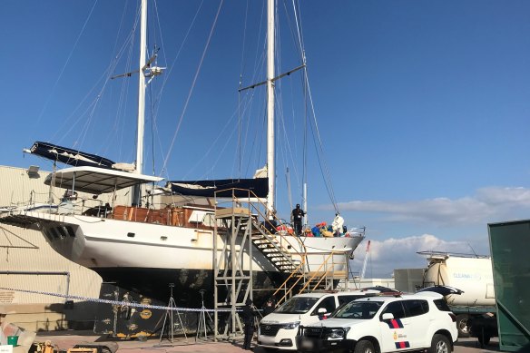 A yacht seized by the AFP off Townsville in 2023 was allegedly part of a plot to import 247kg of cocaine into Australia. 