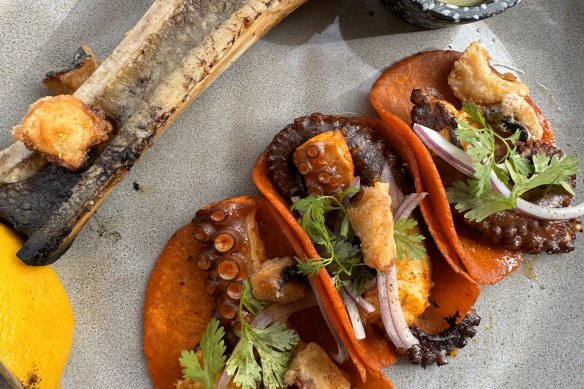 Octopus tacos.