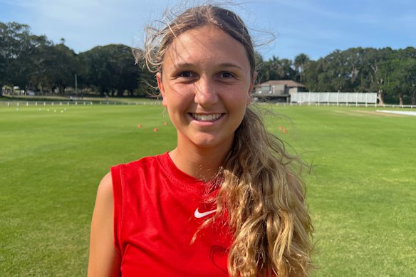 Lola Savala, the sister of rising Roosters star Hugo Savala, is a talented AFL junior in the Sydney Swans system.