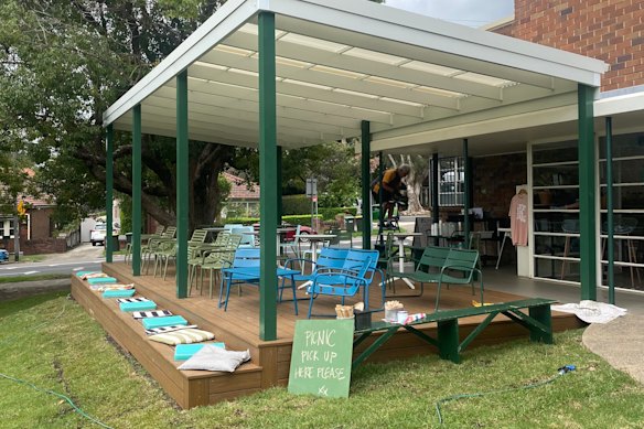 Outfield Cafe in Ashfield. 
