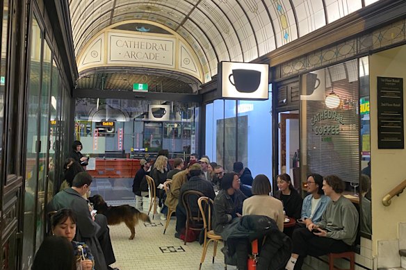 Inside the Cathedral Arcade in Melbourne’s CBD.