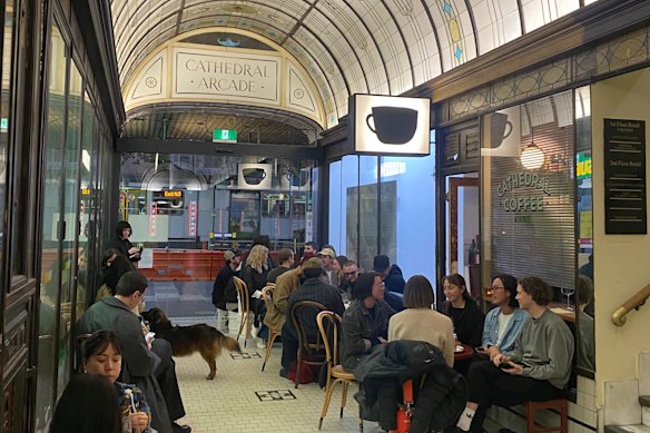 Inside the Cathedral Arcade in Melbourne’s CBD.