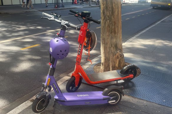 Beam and Neuron have been Brisbane’s primary providers of e-scooters since 2021.