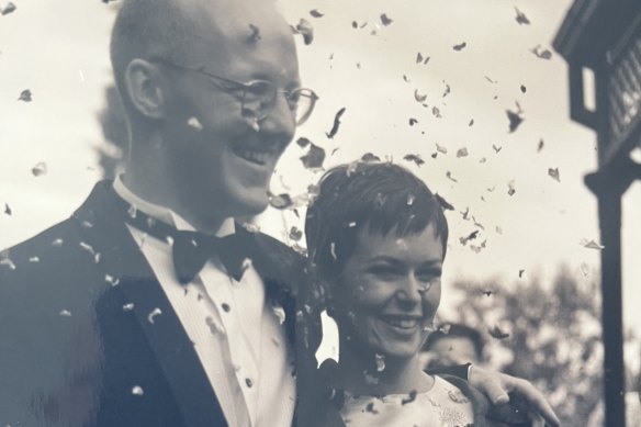 Malcolm and Wenona Knox on their wedding day.