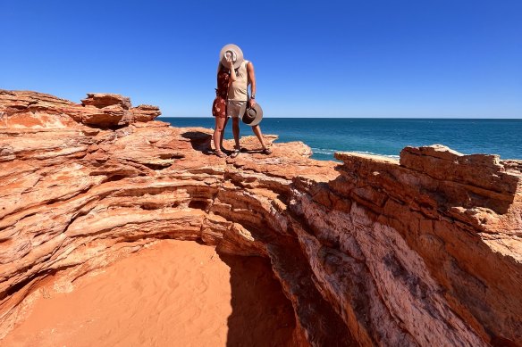 Weathered rock at Gantheaume Point, Broome, WA.