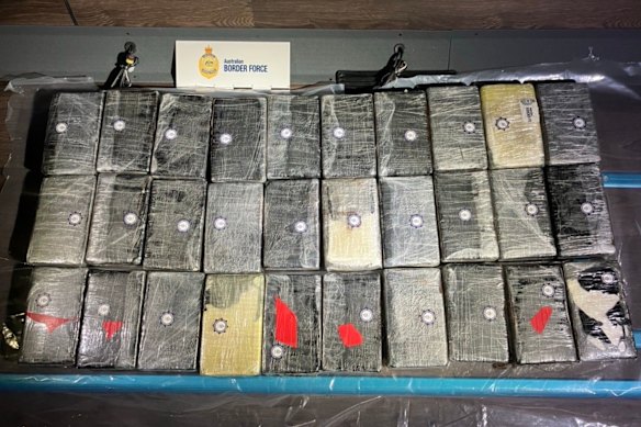 Australian Border Force seized 34kg of cocaine after searching a luxury bus in Fremantle.