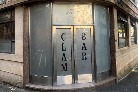 The Clam Bar is located in the former Bridge Room site on the corner of Bridge and Young streets.