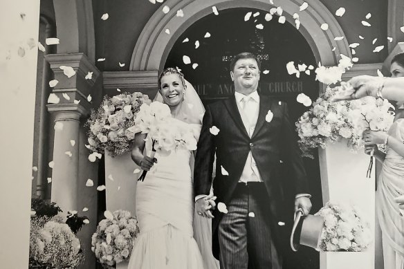 Edwina Tops-Alexander on her wedding day.