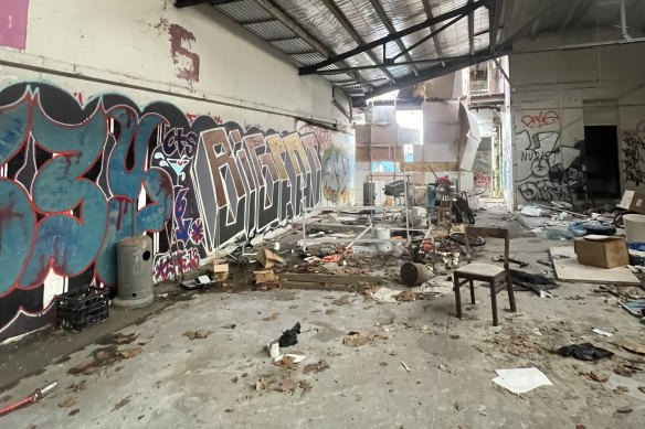 Inside the old Cancer Council building in Carlton, one of Melbourne’s worst eyesores.