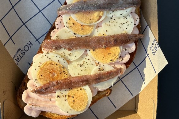 The taramasalata toast is a new addition to the menu.