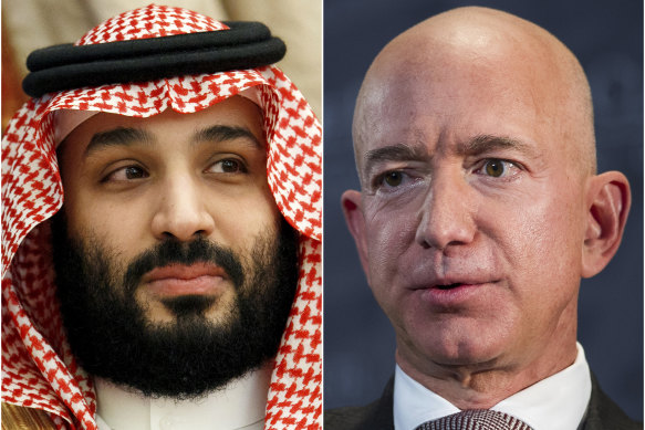 The new super-wealthy, such as Amazon CEO Jeff Bezos (right), eclipse even oil sheikhs such as Saudi Crown Prince Mohammed bin Salman (left). 