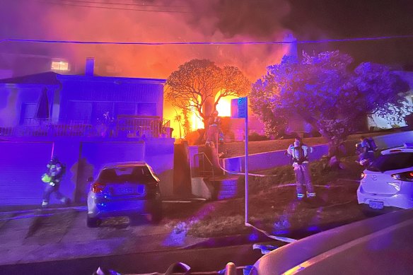 The arson attack at the Bondi home in November 2022.