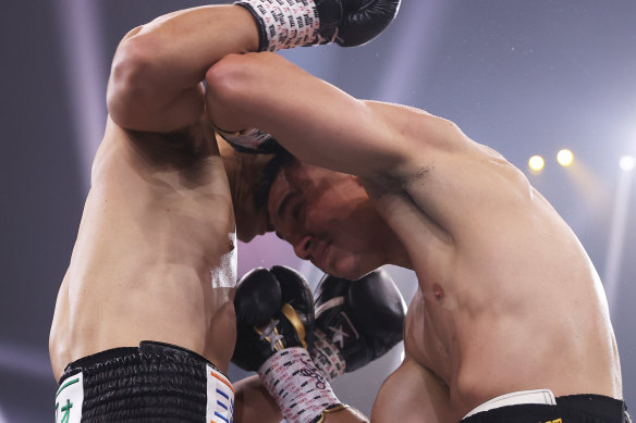 Tim Tszyu and Takeshi Inoue exchange punches on November 17.