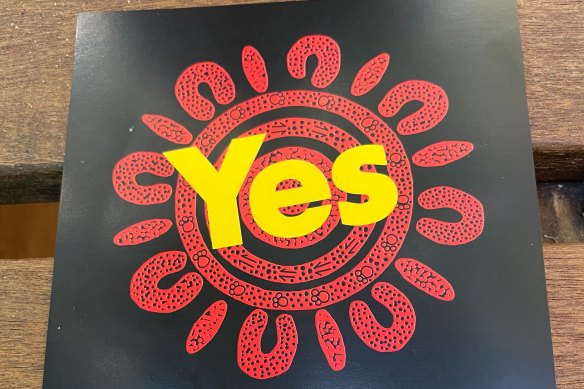 The logo for the grassroots Yes campaign ahead of the Voice to parliament referendum.