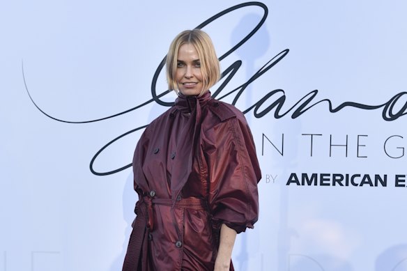 Lara Worthington in Saint Laurent at Glamour on the Grid.