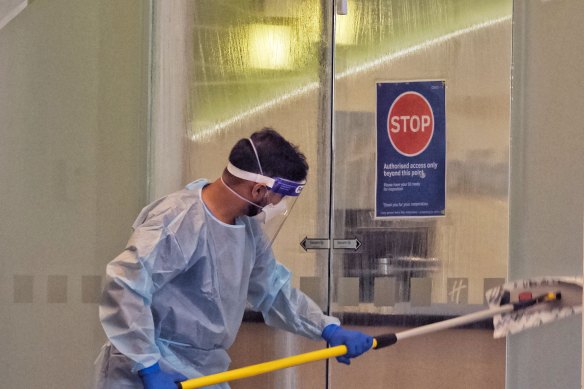 The Holiday Inn in Melbourne has been listed as an exposure site after a guest tested positive.