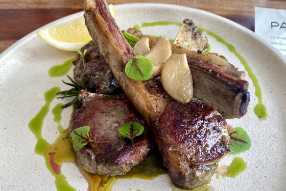 Lamb cutlets were a highlight, fatty and meaty all the way to the hilt.