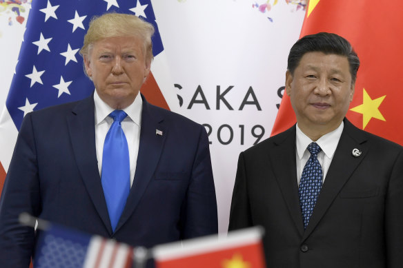 President Donald Trump said he had not spoken to President Xi Jinping in a "long time".